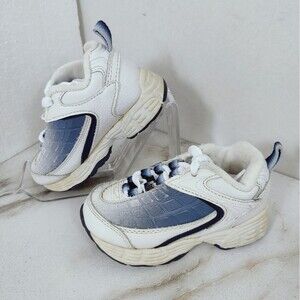 Cross Trekkers Smart Fit Baby Infant Blue White Lace Up Sneakers, Sz 6.5